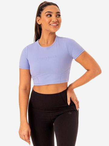 Women's Ryderwear Women T Shirts Sola Fitted T Shirts Purple | NZ2698SO