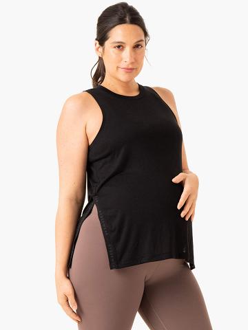 Women's Ryderwear Women Tanks Active Bump Tanks Black | NZ2828VD