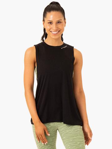 Women's Ryderwear Women Tanks Emerge Training Tanks Black | NZ2894WY