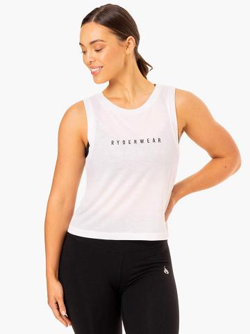 Women's Ryderwear Women Tanks Replay Tanks White | NZ2923MA