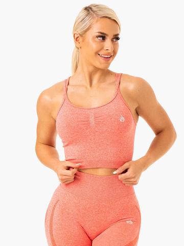 Women's Ryderwear Women Tanks Sculpt Seamless Tanks Peach Marl | NZ2941MA