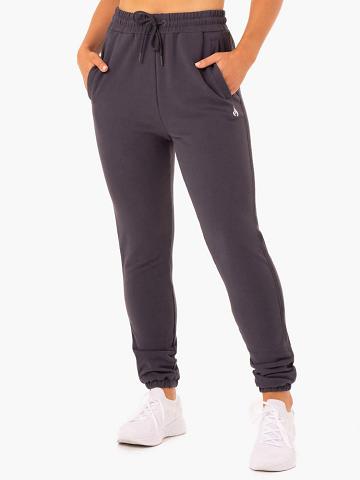 Women's Ryderwear Women Track Pants Base High Waisted Track Pants Charcoal | NZ3052DN