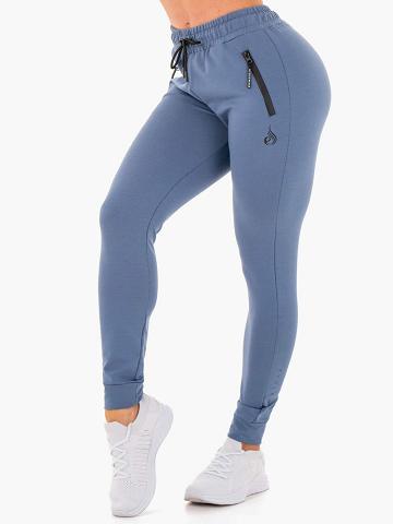 Women's Ryderwear Women Track Pants Luxe Track Pants Steel Blue | NZ3036WY