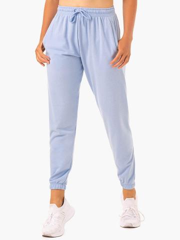 Women's Ryderwear Women Track Pants Off-Duty Fleece Track Pants Blue Marl | NZ3049HK